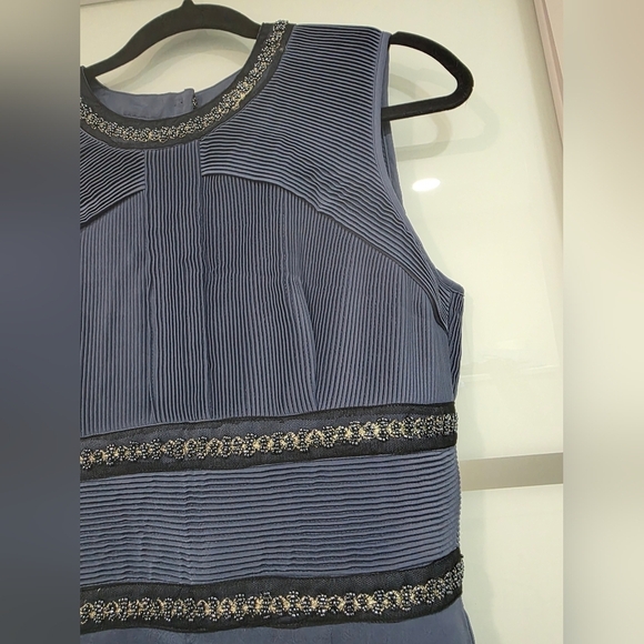 Asos Open Back Embellished Elegant Blue Jumpsuit - Picture 12 of 16